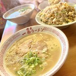 一楽ラーメン - ラーメン＆やきめし（大盛り）