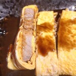 322715196 - 分厚い豚肉のとん平焼きでした