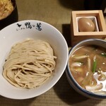 らーめん 鴨&葱 - つけ麺+味玉