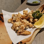 たけとんぼ - 白糠産活ゆでタコ唐揚げ(660円)です。