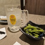 たけとんぼ - 飲み物はレモンサワー(500円)です。
