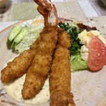 グリルニューコトブキ - エビフライ定食