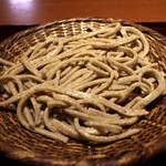 蕎麦切り さとう - 料理写真:「田舎そば」粗挽き十割 