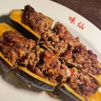 THE CONDER HOUSE - 旨辛台湾肉の秋茄子詰め 1,200円 THE CONDER HOUSE - 旨辛台湾肉の秋茄子詰め 1,200円