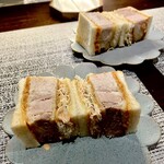 洋食堂 葡萄 - ⑥デザート（Dolce）
・NAKAZATOカツサンド