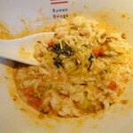 Ramen Rouge - 丹々麺の残ったスープにねぎごはんを入れて雑炊に♪