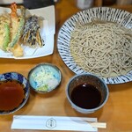 明石屋 - 天もりせいろそば ￥1,250