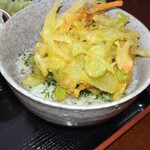 農家レストラン 結 - かき揚げ丼