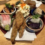 宮崎幸男 - おばんざい盛り合わせ。口コミで知りましたが、この盛り合わせだけでも来店の価値アリと思っています