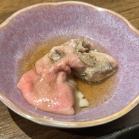 焼肉×創作びすとろ 笑進笑明 - 牛トロ炙り焼き 自家製うめ出汁