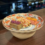 京鴨一羽買いと京のおばんざい 市場小路 - ■京生麩三色田楽 ￥792