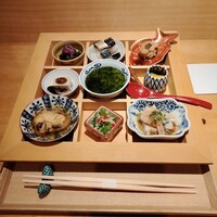 炭火割烹 庵 - 『ランチ　9品小鉢と地焼うなぎ御飯』5,800円