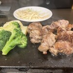 やっぱりステーキ - 温ベジ付けて大正解！