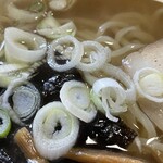 東京庵 - 『塩中華そば』のねぎ