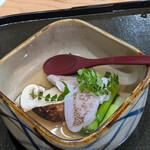 金澤 せつ理 - ノドクロと松茸のしゃぶしゃぶ