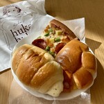 ベーカリー 風花風花 - 料理写真:塩パン、クリームパン、ピザパン