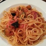 イタリア料理クッチーナ - ベーコンとかぼちゃのトマトソースパスタ