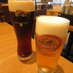 一番搾りコラボショップ 神戸麦酒 - ハーフ＆ハーフ樽詰生＆キリンラガービール(生)