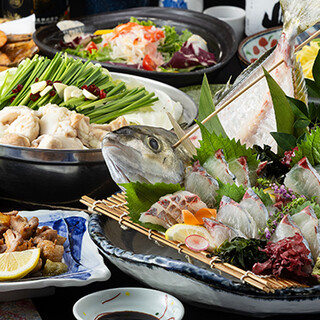 贅沢！活〆旬魚やあったか鍋で新年会