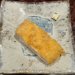 水づき - 胸肉のチキンカツ 味変に少量のブルーチーズ　◎