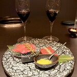 煌 焼肉 - ハツとレバー