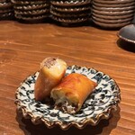 創作鉄板 粉者牛師 - 和牛と季節の春巻き