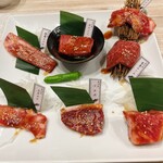 和牛焼肉 一期一縁 - 赤牛の盛り合わせ