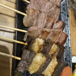 もつ焼 かど - 上からはらみ、上タン、ちれ