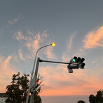 焼きもの家 慶 - 台風が去った後の夕焼けに燃え上がる、東の空๑>◡<๑)