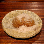 薪鳥新神戸 - 薪焼きマッシュルーム 自家製ささみの鳥節がけ