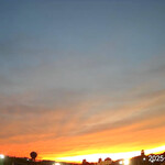 焼きもの家 慶 - 昨日は西の空が普通に燃え上がっていた