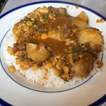 カリーライス専門店エチオピア - チキン豆カリー全部かけ