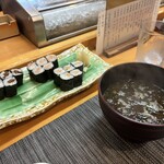 四季亭 - 細巻と赤だし