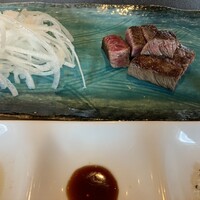 鉄板焼 たまゆら - 黒毛和牛ランプステーキ80g