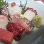竹之内 - お刺身　鯨・蛸・烏賊・雲丹・鱧・まぐろ・鯛・しまあじなど