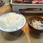 焼肉 八廣 - ご飯・お味噌汁