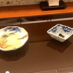 日本橋　川口 - 左が煎り酒、右がのりとカツオ節（だったはず…）