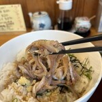 旬食健美  田しろ - いわし丼　ごはん大盛り　いわし増量