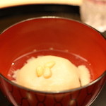 味 ふくしま - 2014年11月夜：　イチジクの胡麻かけ　松のみをトッピングに