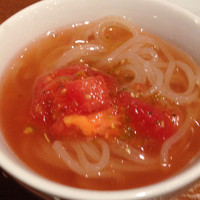 NO MEAT, NO LIFE.2nd - コースの〆のトマト冷麺