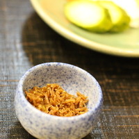 貴久政 - おじゃこでご飯　〆です。おじゃこはおかわり自由。炊きたてご飯もです。