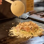 大正お好み屋 ままま - ※ ああぁ！「洋食焼き」もうまそぉーーー！
