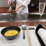 ぷれじでんと千房 - キャロットスープ