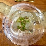 IL TEATRINO DA SALONE - お造り）　梭子魚　ズッキーニ　ライム