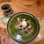 IL TEATRINO DA SALONE - 甘味）　無花果　ゴルゴンゾーラ　ポルチーニ　珈琲