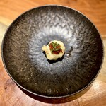 IL TEATRINO DA SALONE - 揚物）　鱧　茄子　花穂紫蘇