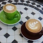 カプチーノとラテ♪(≧∇≦)