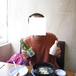 明洞参鶏湯 - 2011年の烏骨鶏湯と焼酎と人参酒