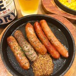 串番長 新橋店 - ソーセージ盛り