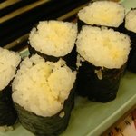 四季 花まる - 山わさびの細巻き。峻烈な味が気持ちよい。